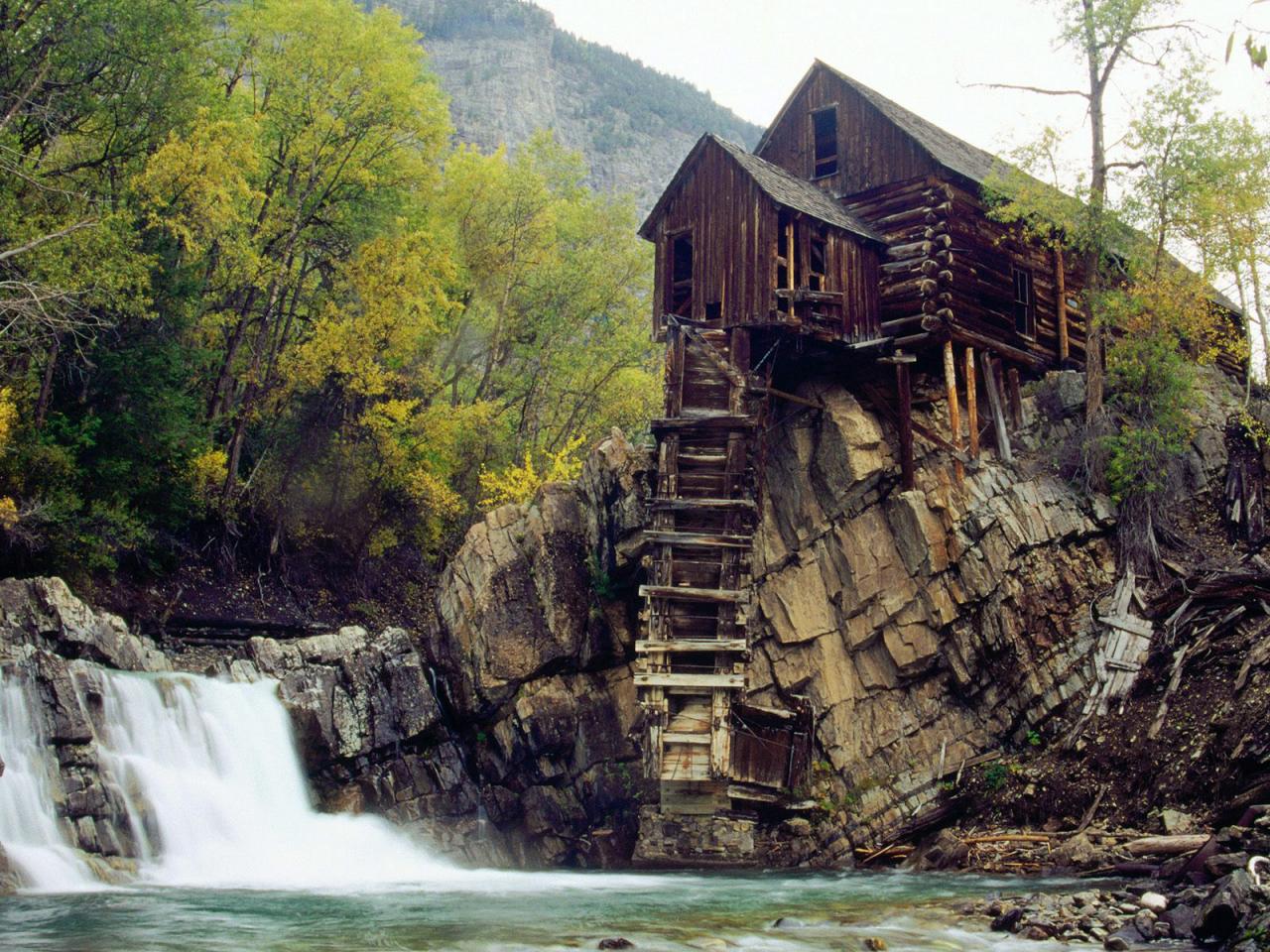 обои Колорадо, старый завод фото