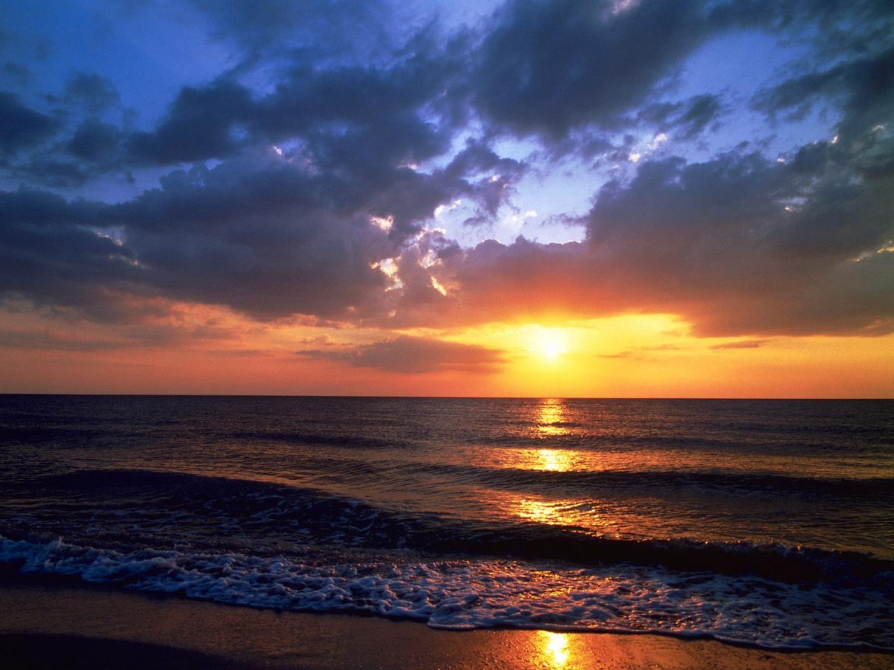 обои Shoreline Sunset фото