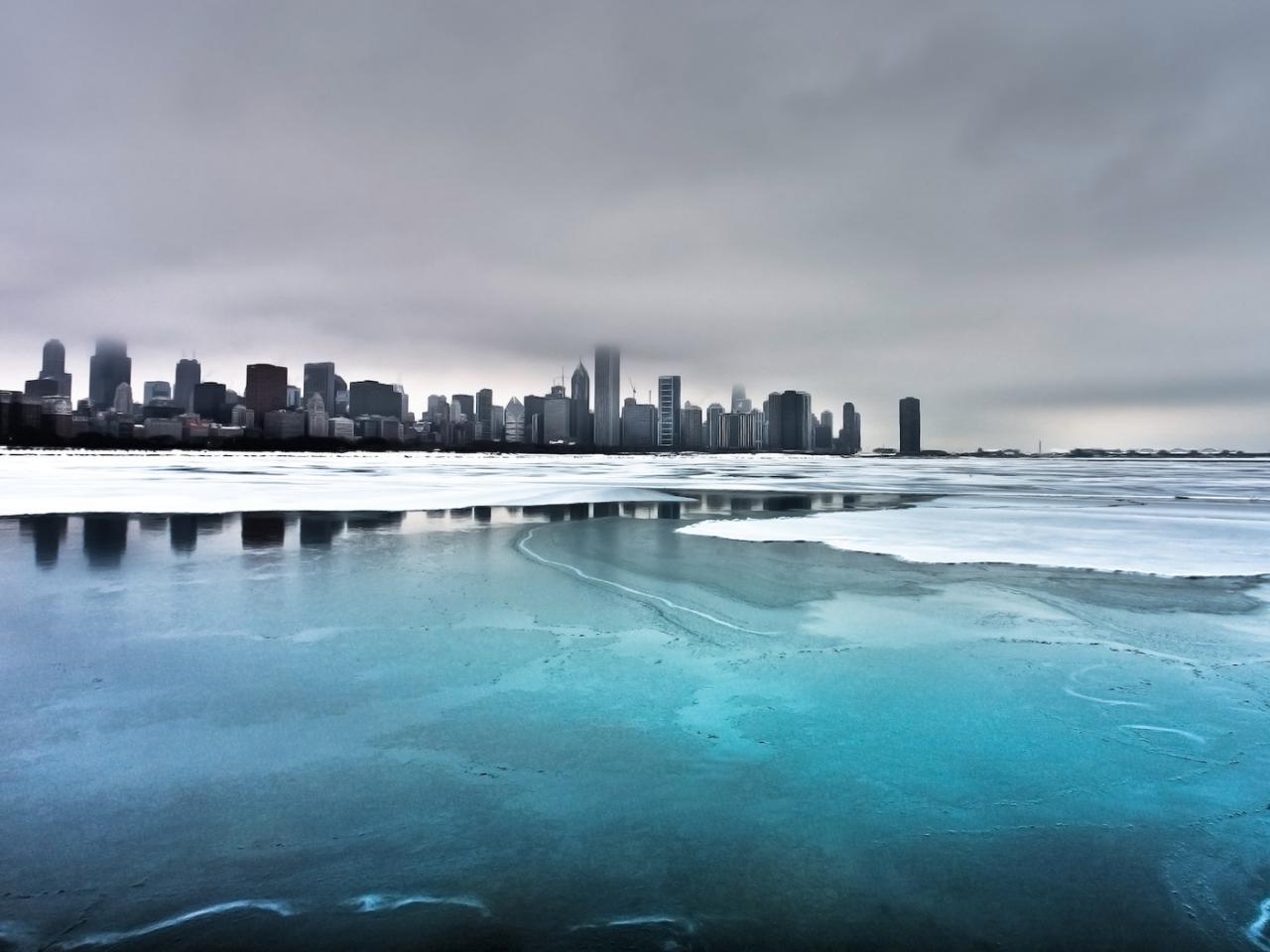 обои Ice on the lake фото