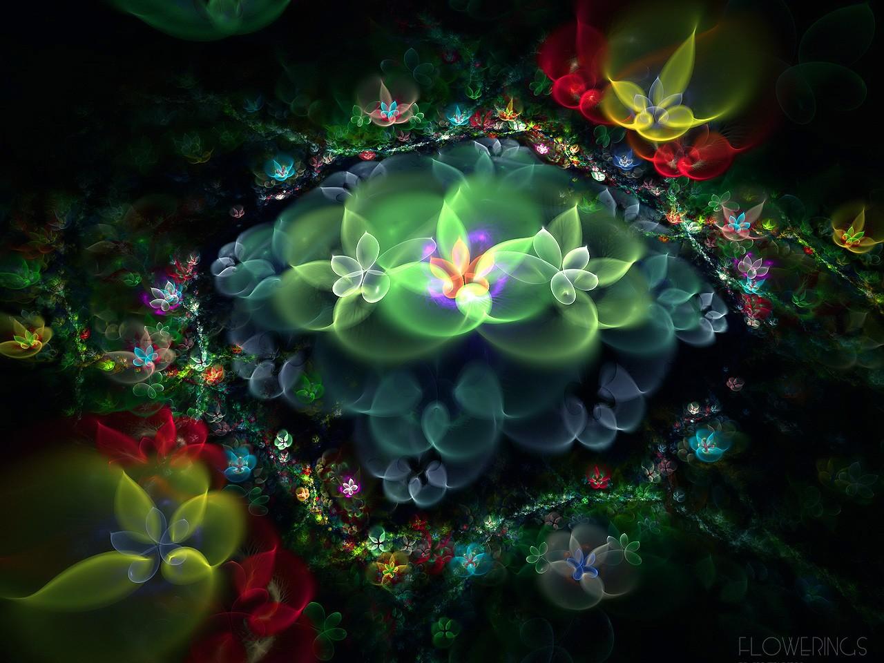 обои Fractal Art Flowerings фото