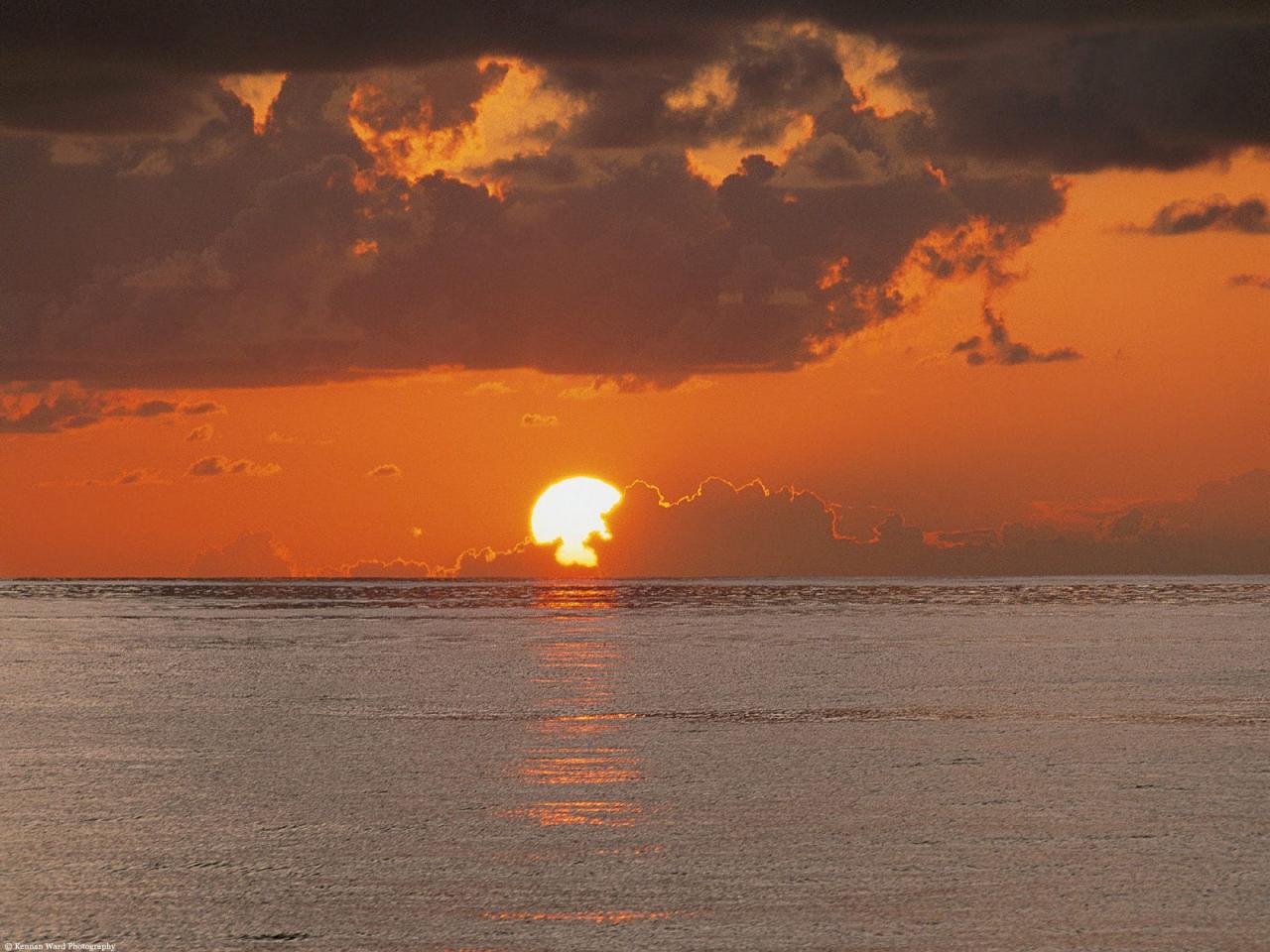 обои Sunset on the Equator фото