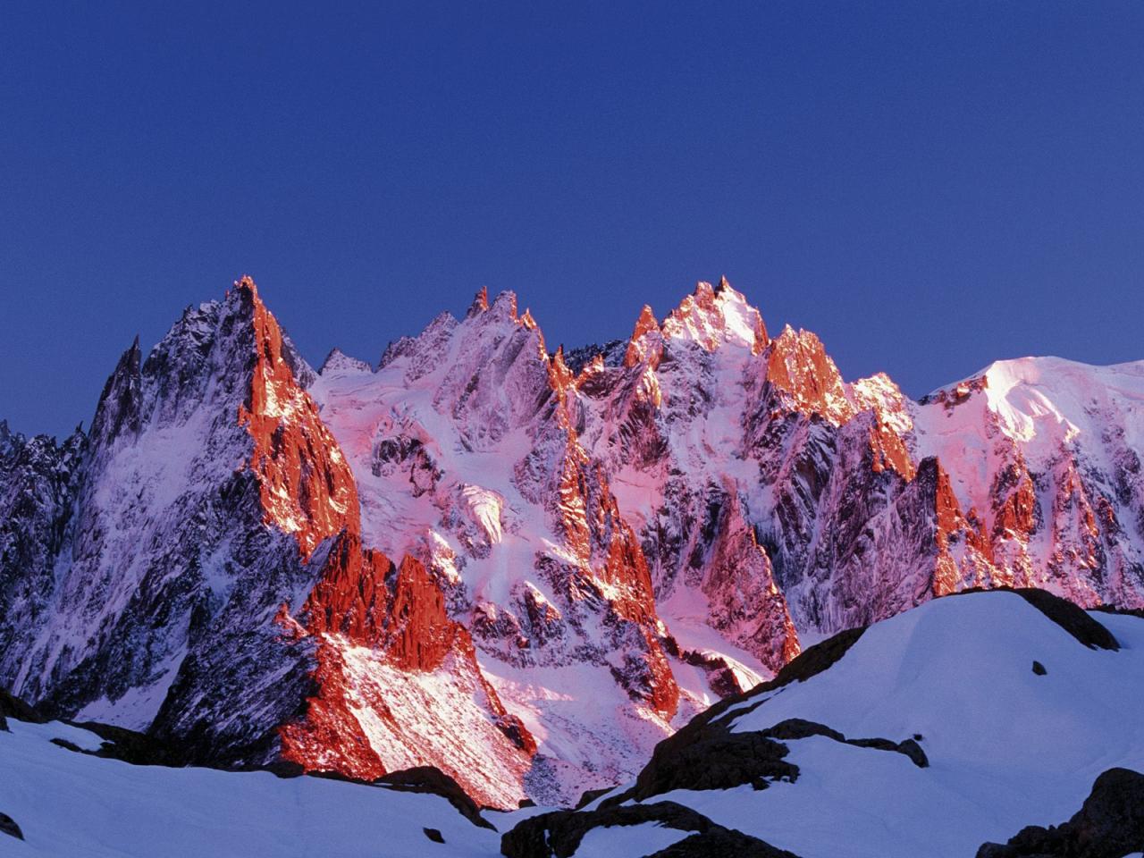 обои Les Aiguilles, French Alps фото