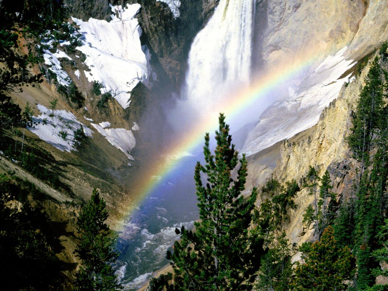 обои Lower Falls, Yellowstone National Park фото