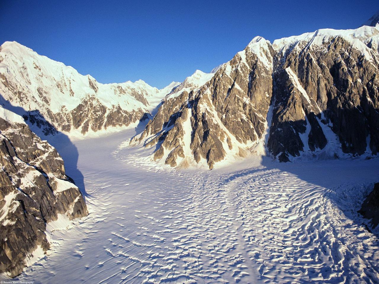 обои Merging Glaciers, Alaska фото