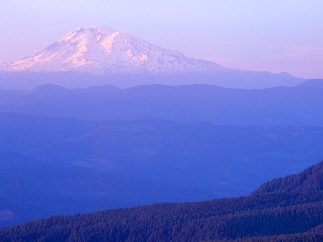 обои Mount Adams, Columbia River Gorge, Oregon and Washington фото