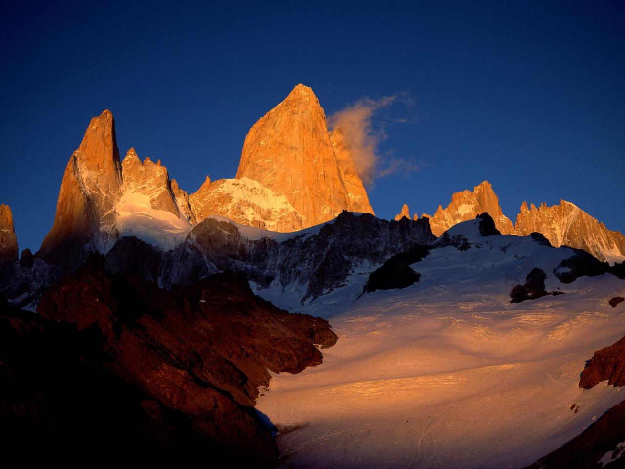 обои Mount Fitzroy, Los Glaciares National Park, Argentina фото