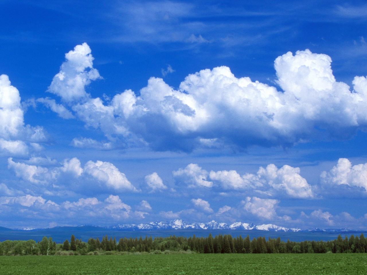 обои Partly Cloudy, Near Joseph, Oregon фото