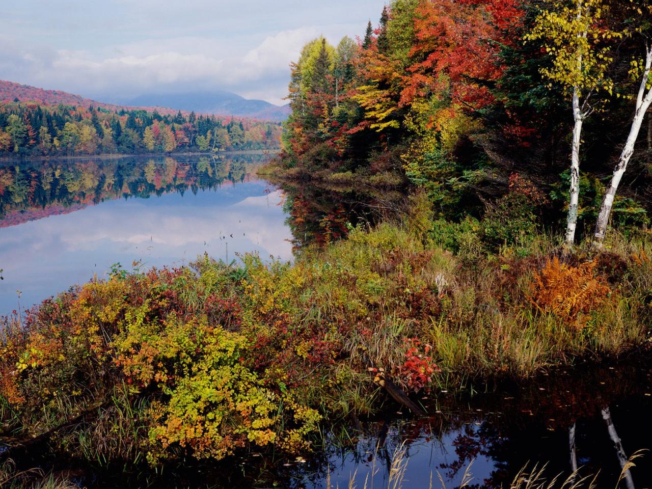 обои Pontook Reservoir, Dummer, New Hampshire фото