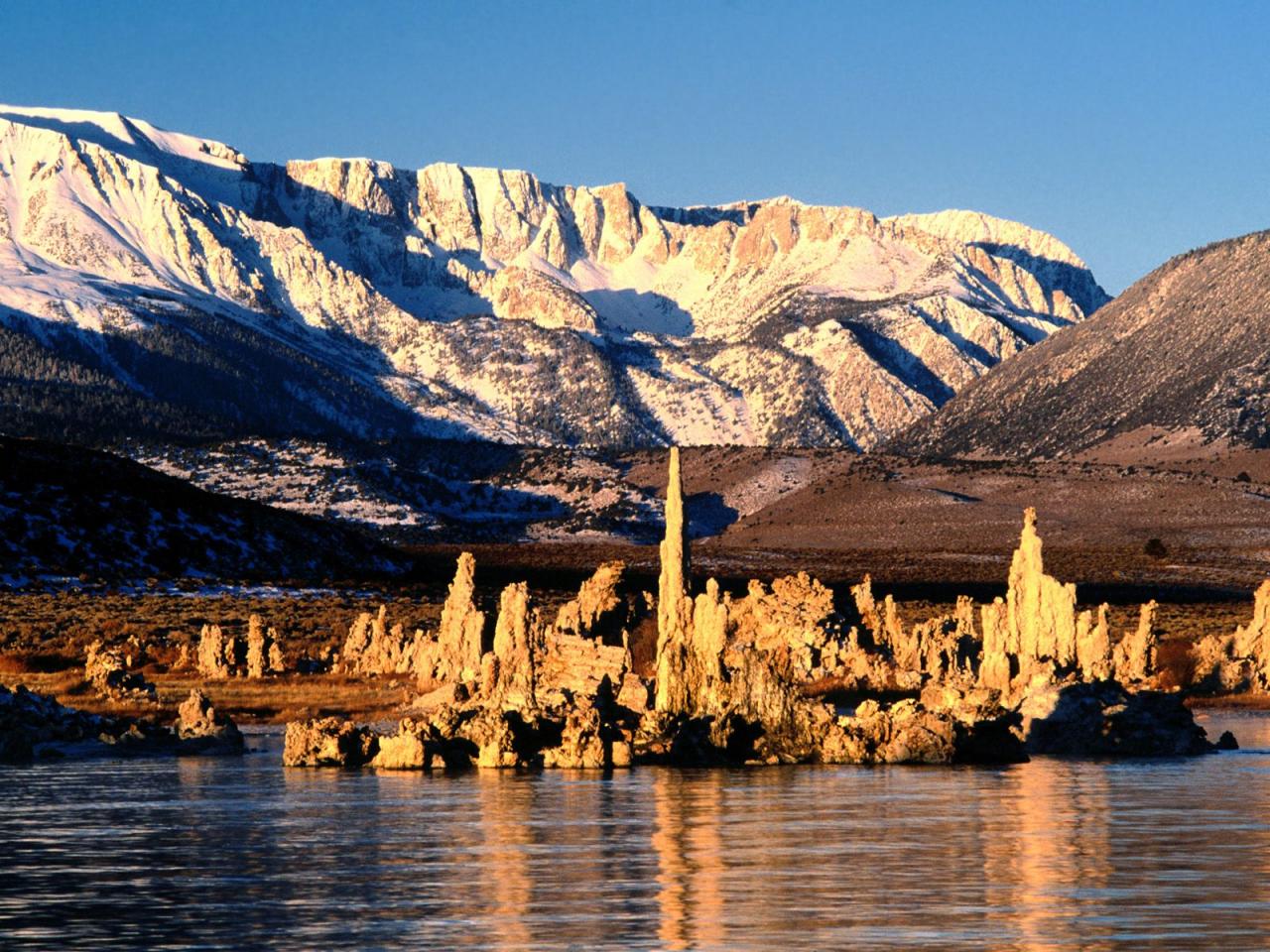 обои Sea of Microscopie Life, Mono Lake, Sierra Nevada фото