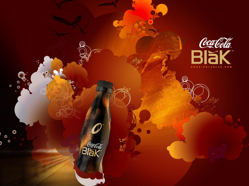 обои Coca cola black фото