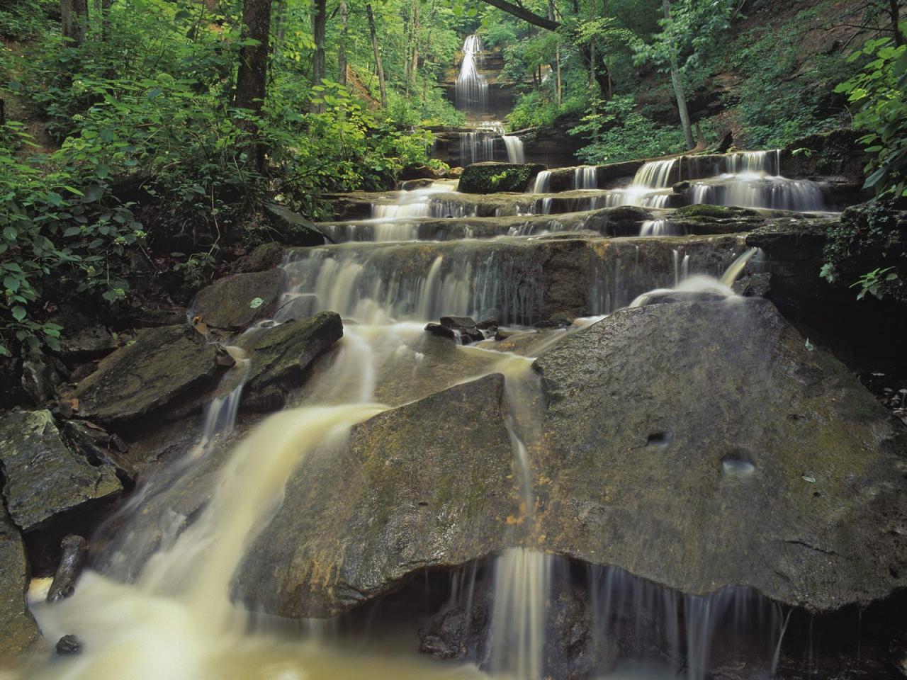 обои Tioga Falls, Fort Knox Military Reservation, Kentucky фото