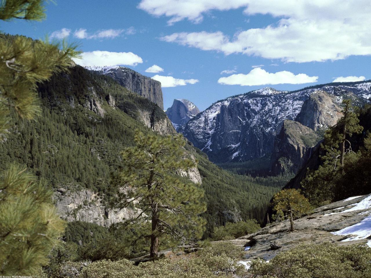 обои Valley Vista, Yosemite National Park, California фото