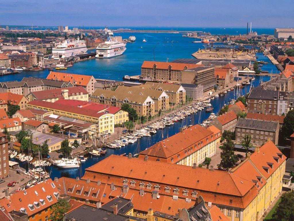 обои Copenhagen Harbor, Denmark фото