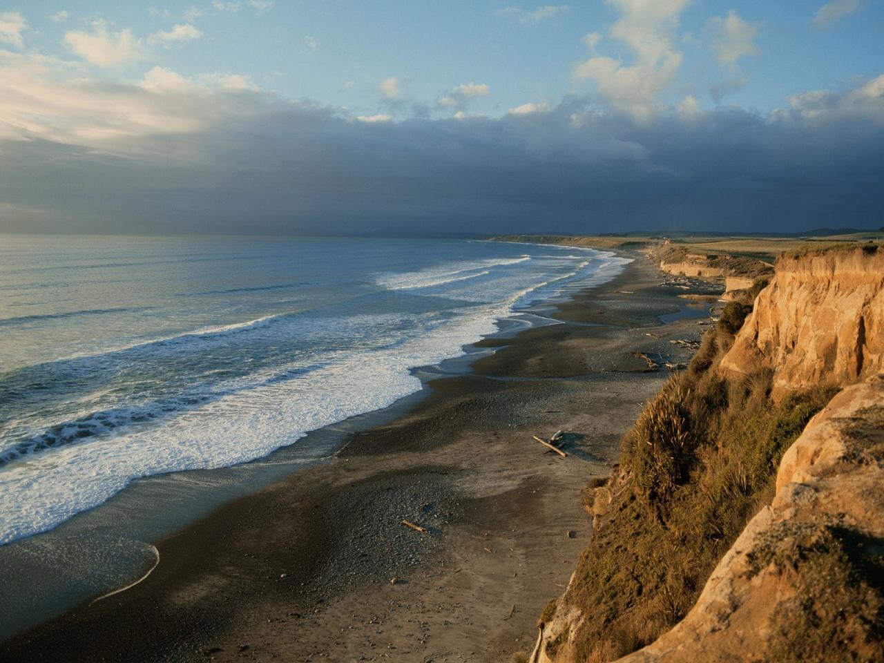 обои Te Wae Wae Bay, Southland, New Zealand фото