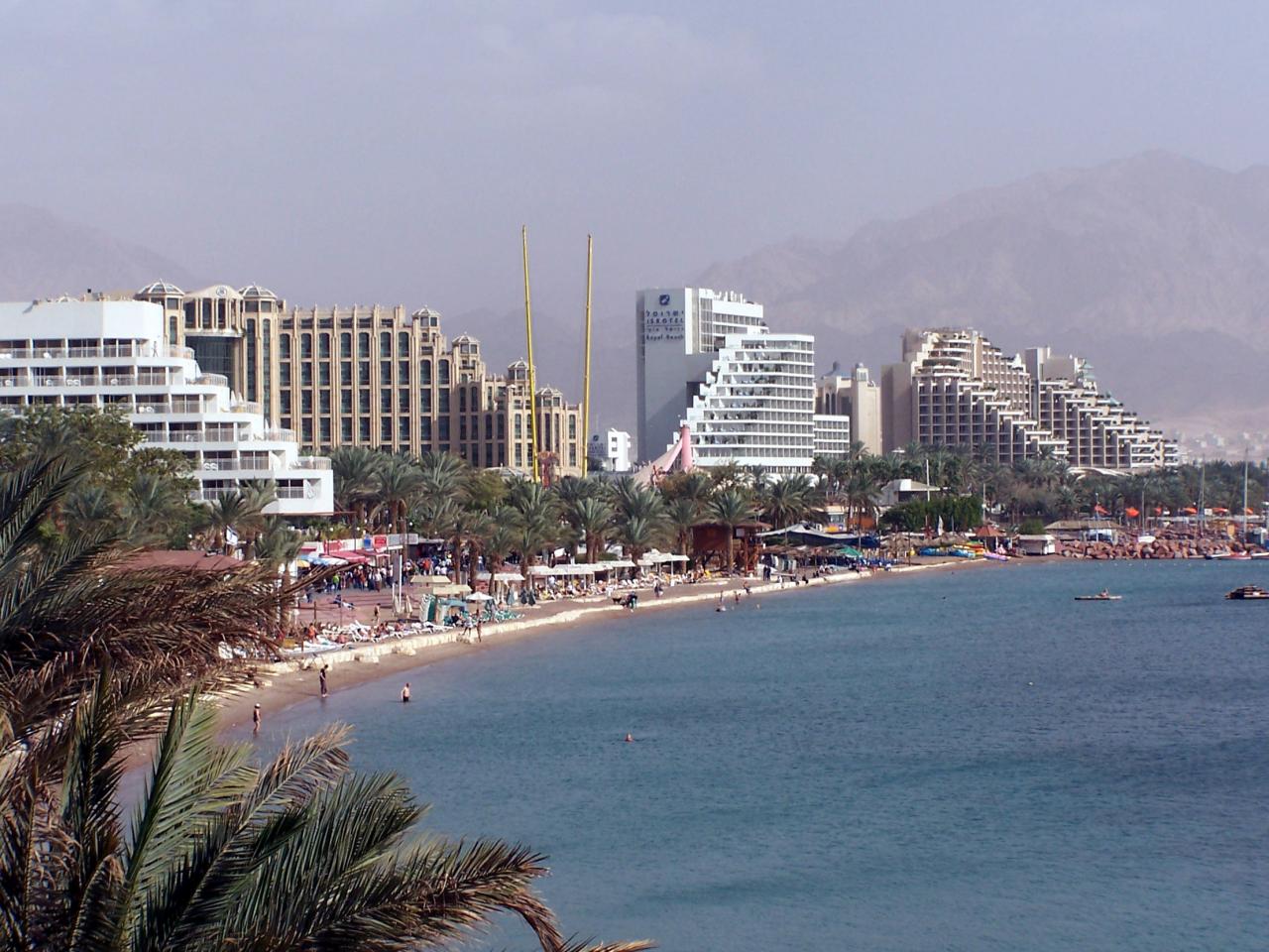 обои Eilat Hotels View, Red Sea, Eilat, Israel фото