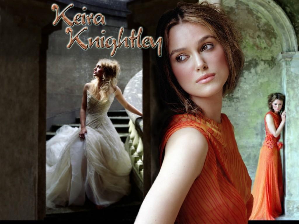 обои Кира Найтли (Keira Knightley) в красном фото