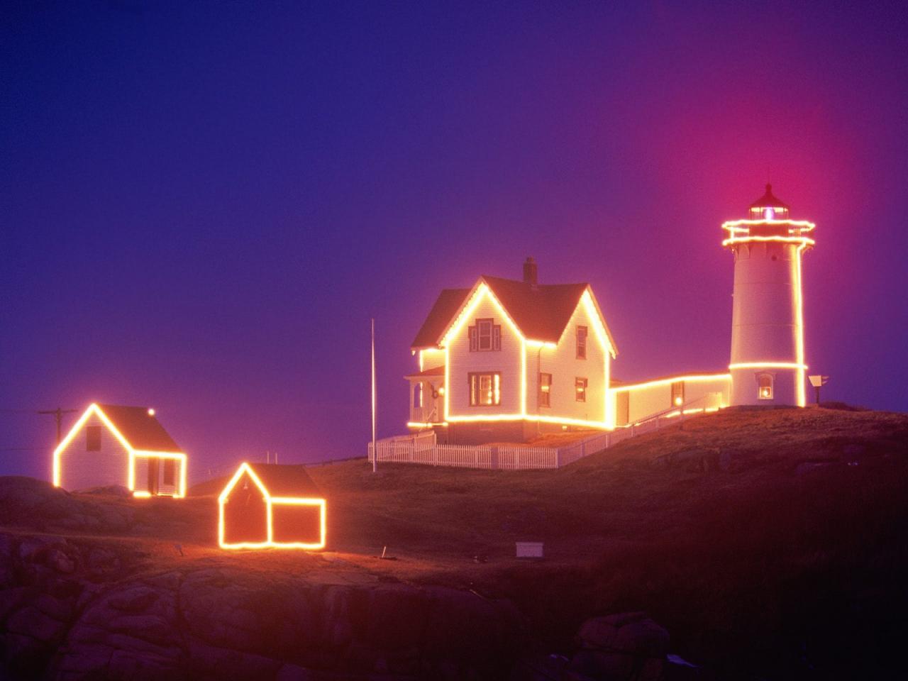 обои Nubble Lighthouse, Maine фото