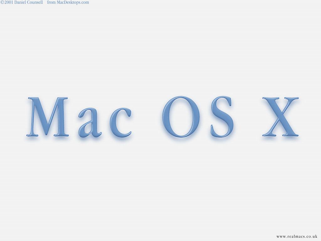 обои Mac OS X - надпись фото