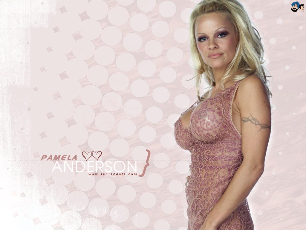 обои Памела Андерсон Ли (Pamela Anderson Lee) в платье фото