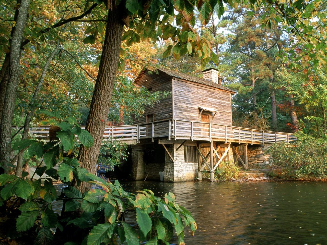 обои Hidden Mill, Stone Mountain Park, Georgia фото