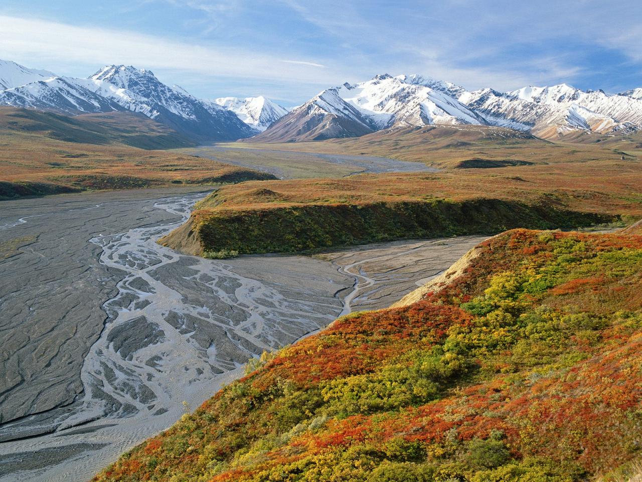 обои East Fork River, Denali National Park фото