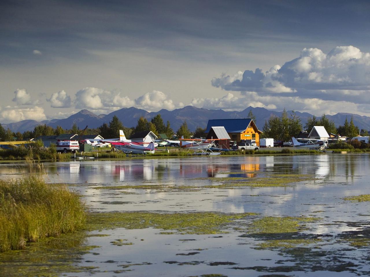 обои Lake Hood Air Harbor, Anchorage фото