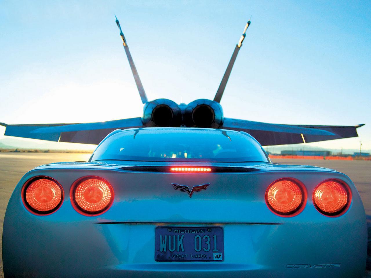 обои Back Corvette фото