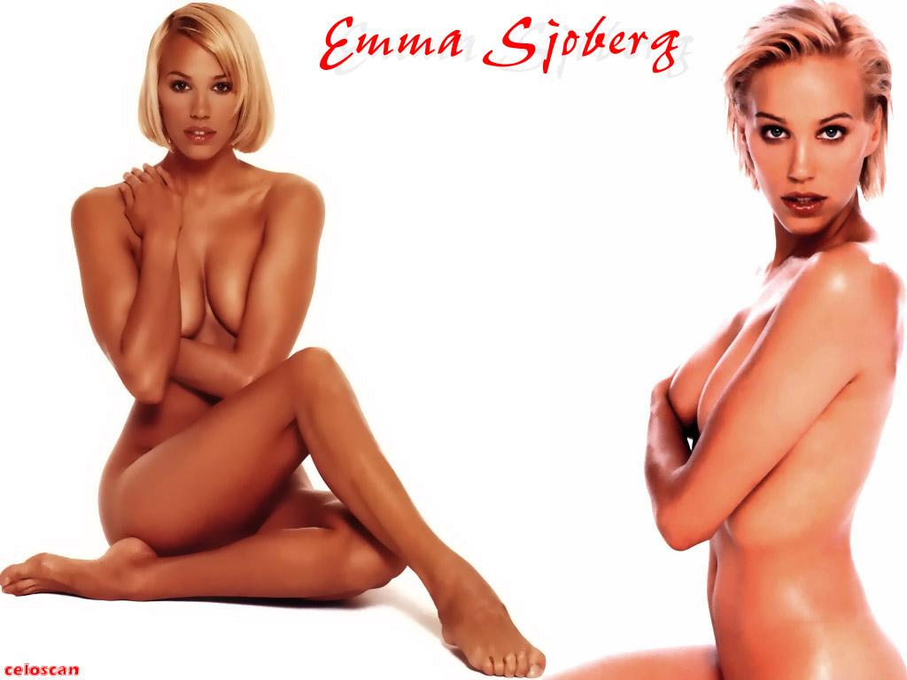 обои Emma Sjoberg wet in whitefon фото