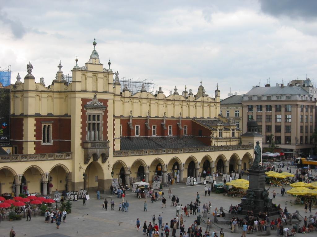 обои The Cloth Hall in Krakow City Square фото