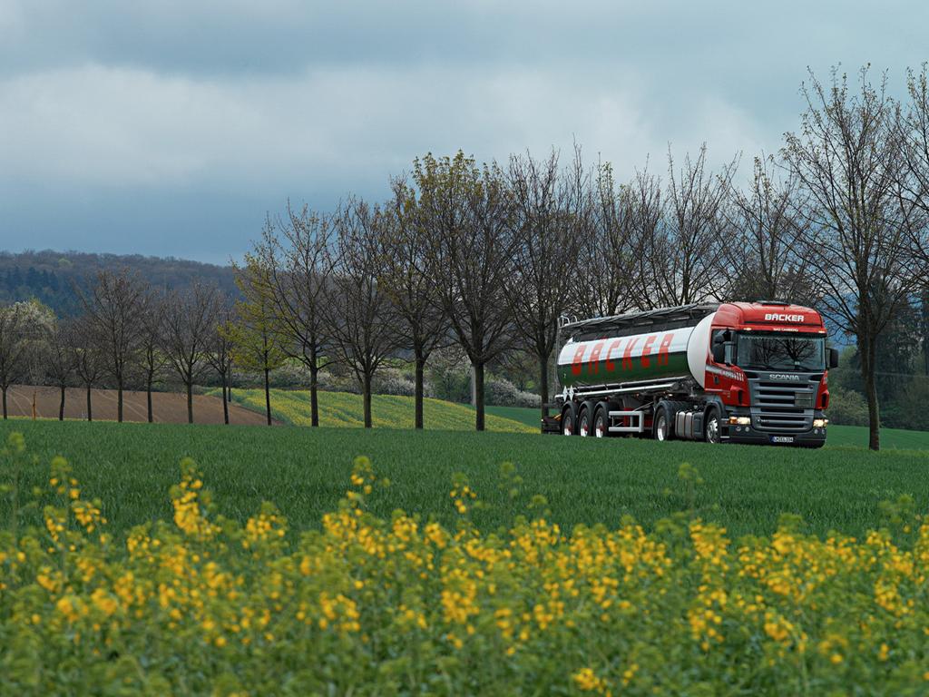 обои SCANIA на природе фото