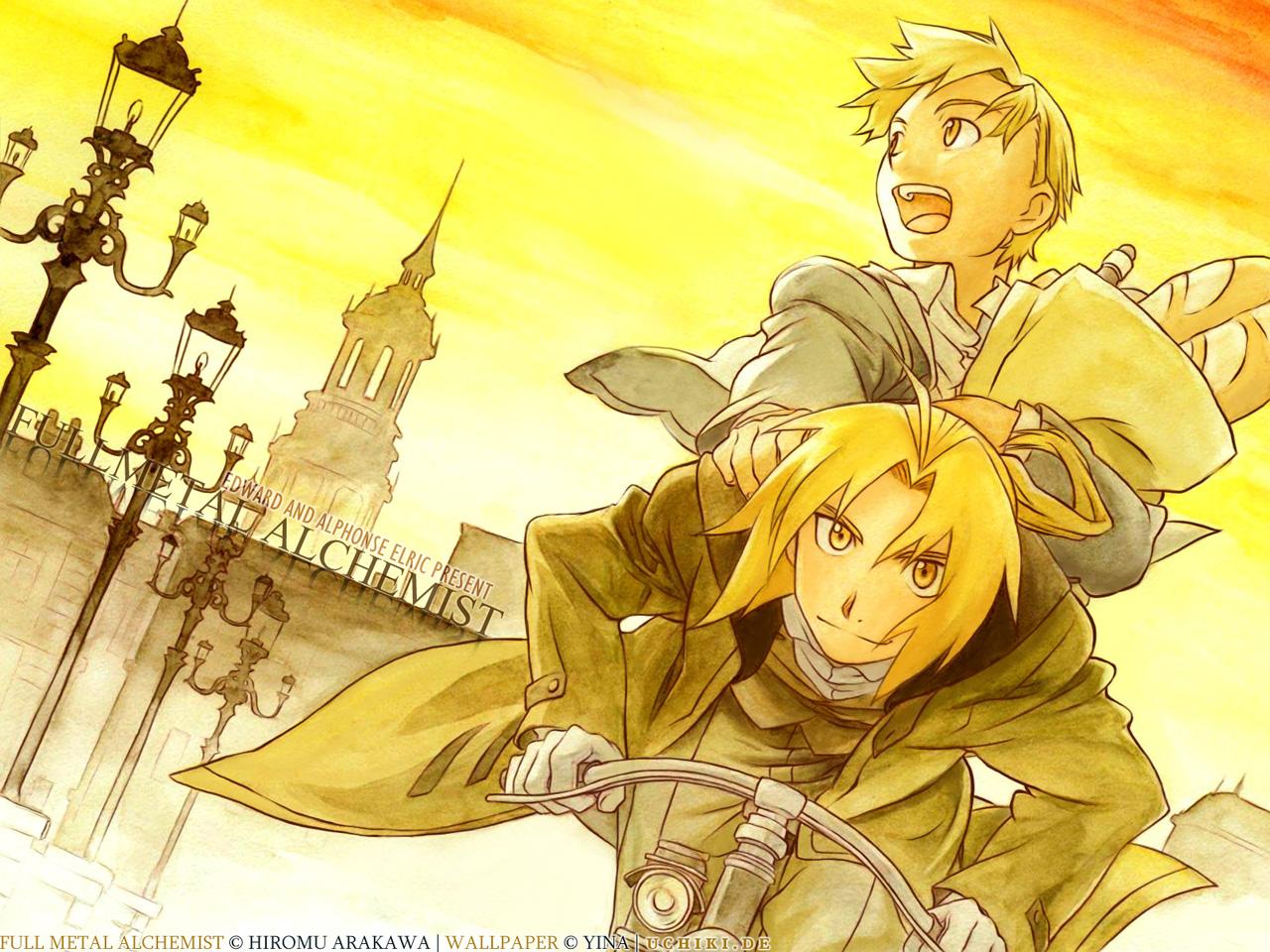 обои Fullmetal alchemist esward and alphonse фото