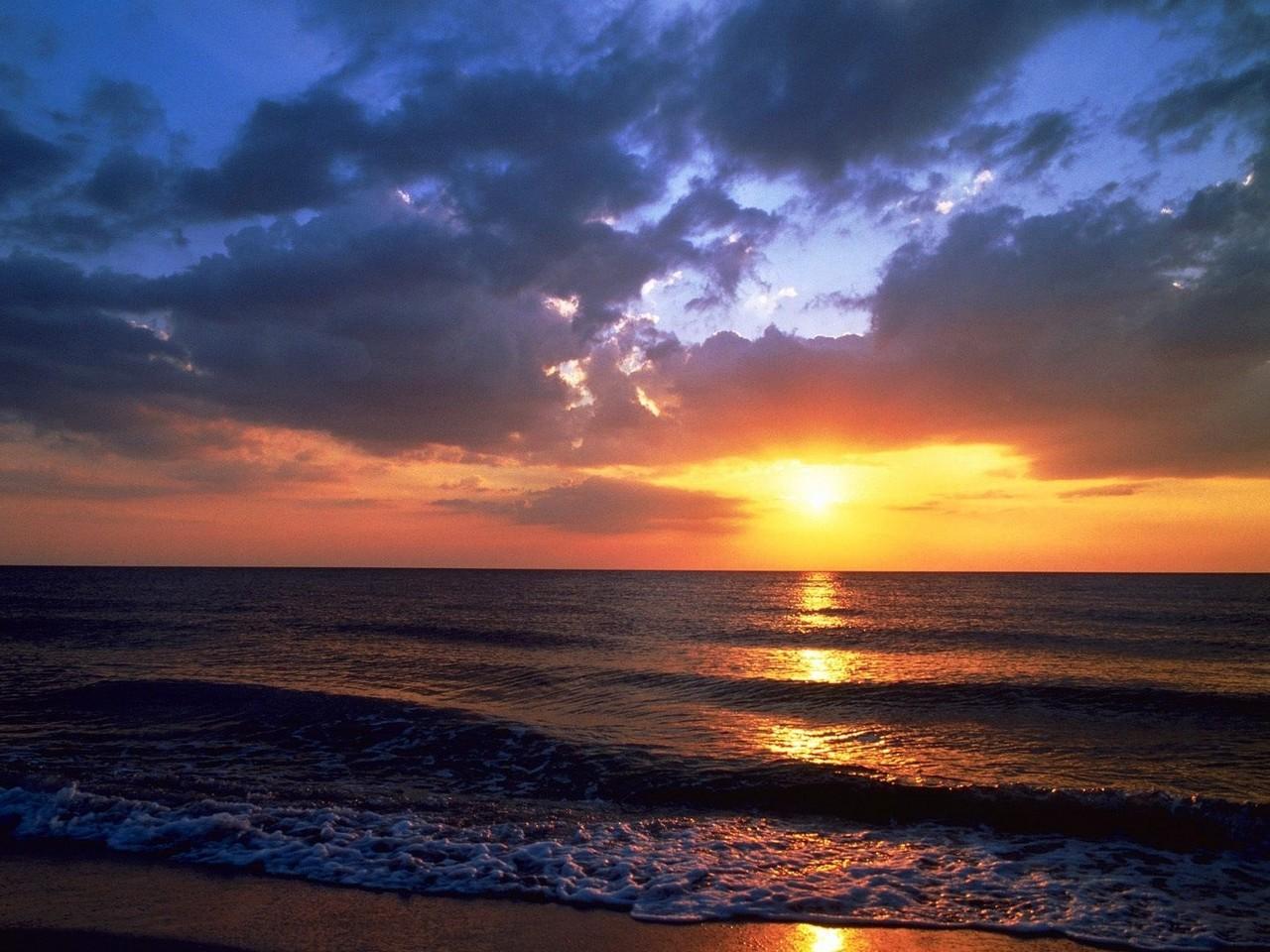 обои Sunset sea фото