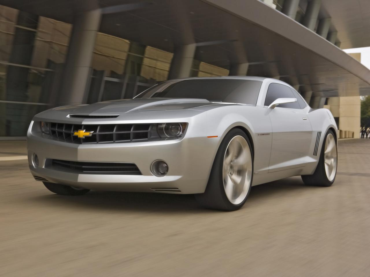 обои Chevrolet Camaro silver фото