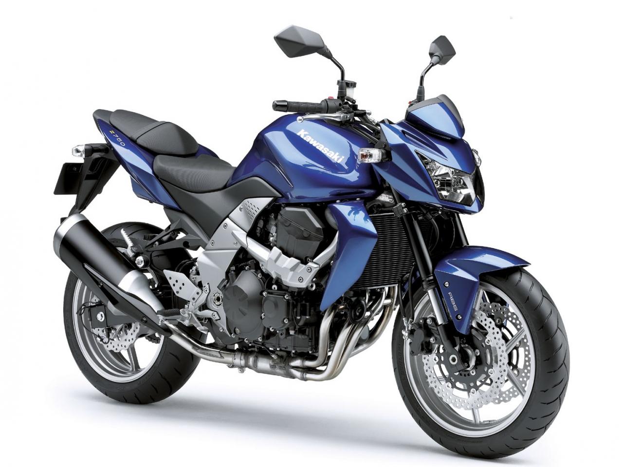 обои Blue Kawasaki ZR750 фото