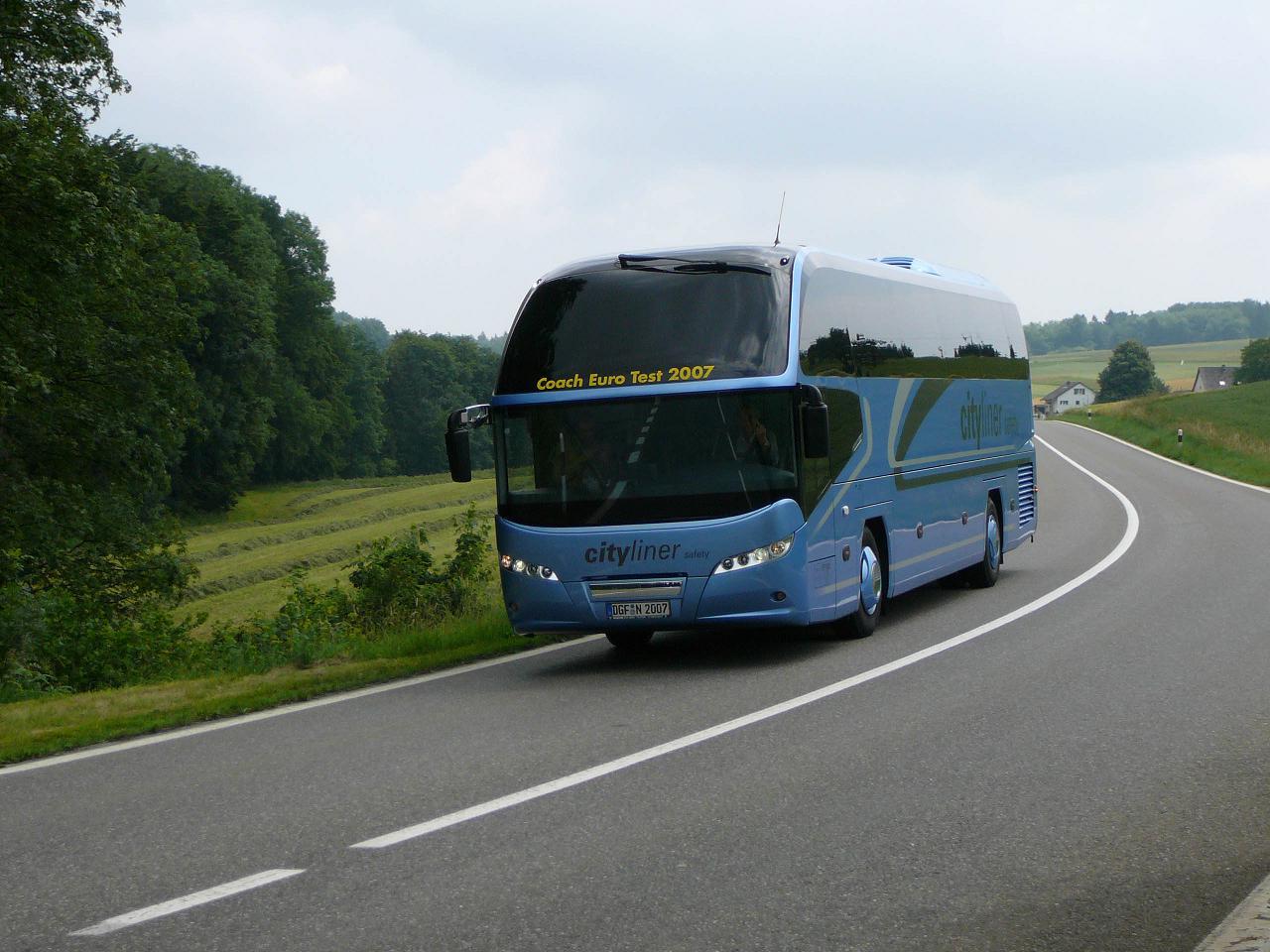 обои Neoplan Cityliner синий фото