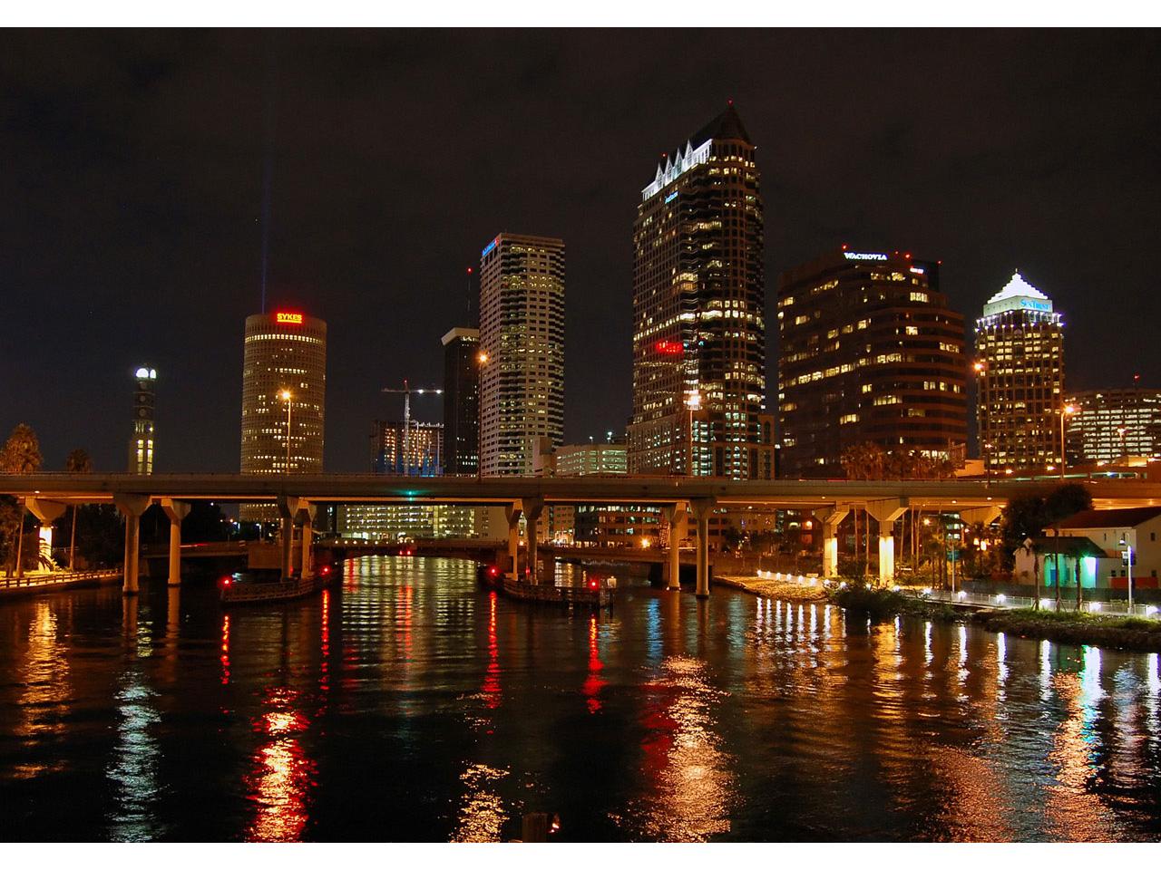 обои Tampa Bay Water-&-Skyline фото