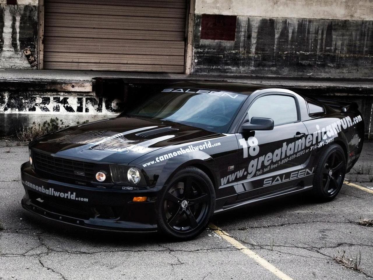 обои Ford Mustang  black saleen фото