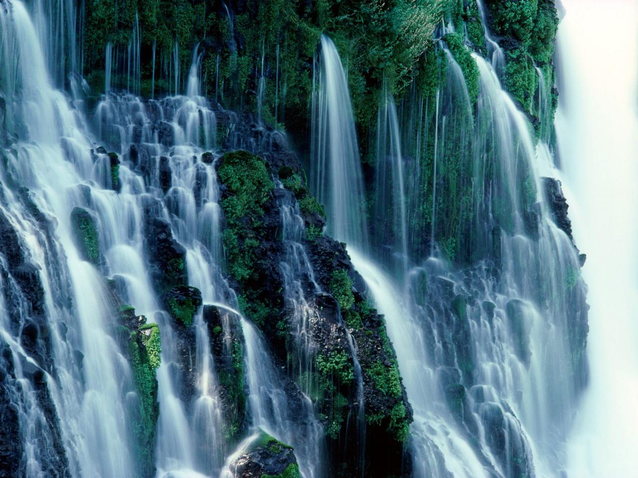 обои Burney Falls фото