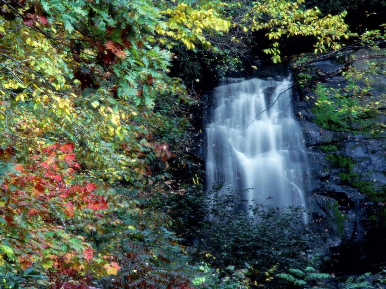 обои Meigs Falls, Great Smoky Mountains National Park фото