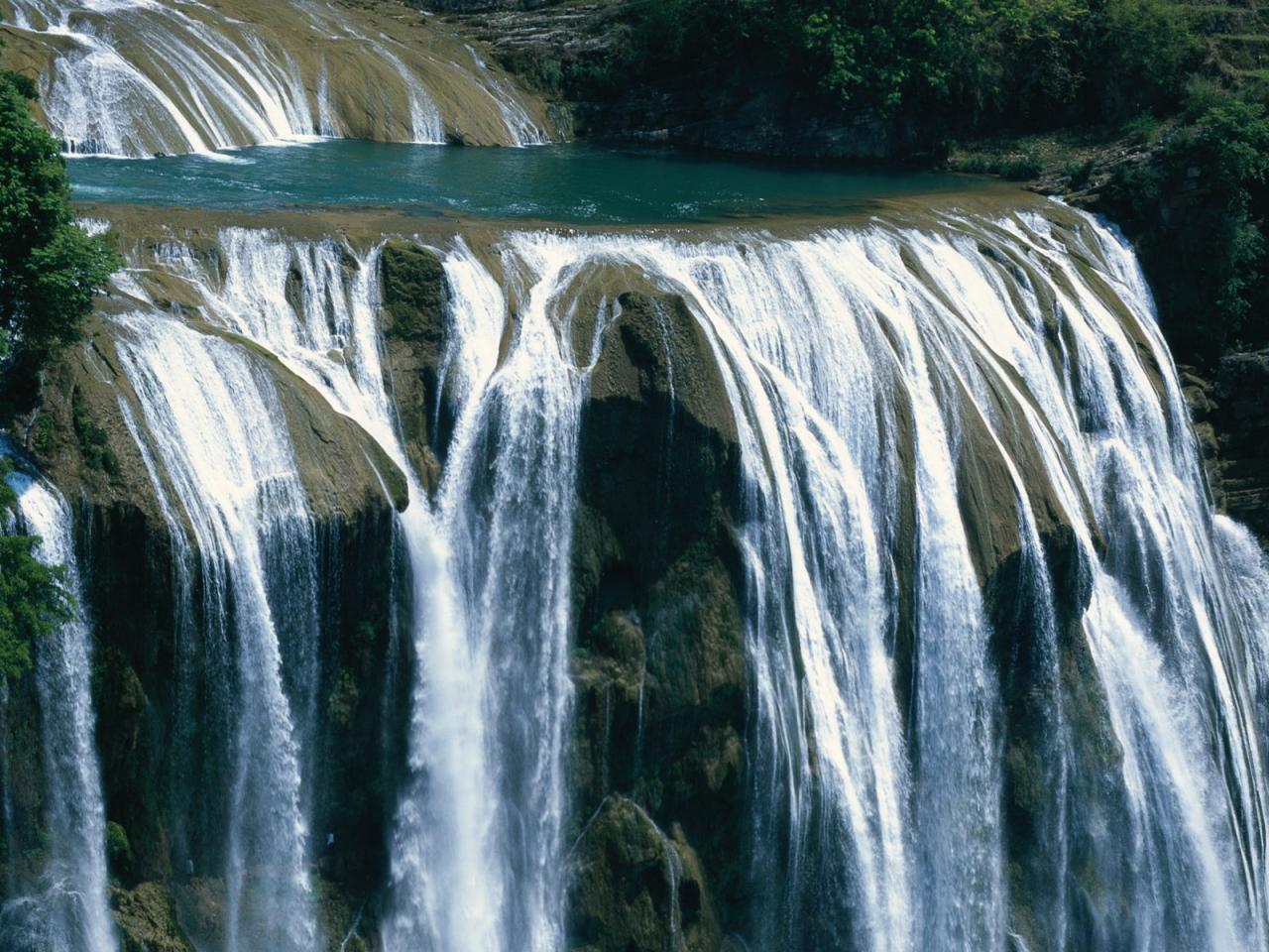 обои Водопад в Китае фото