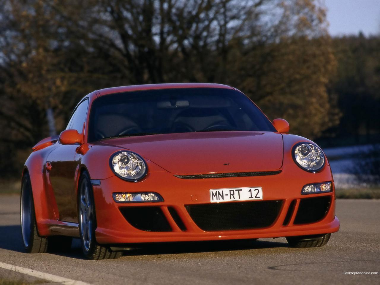 обои Porsche-RT 12 красный фото