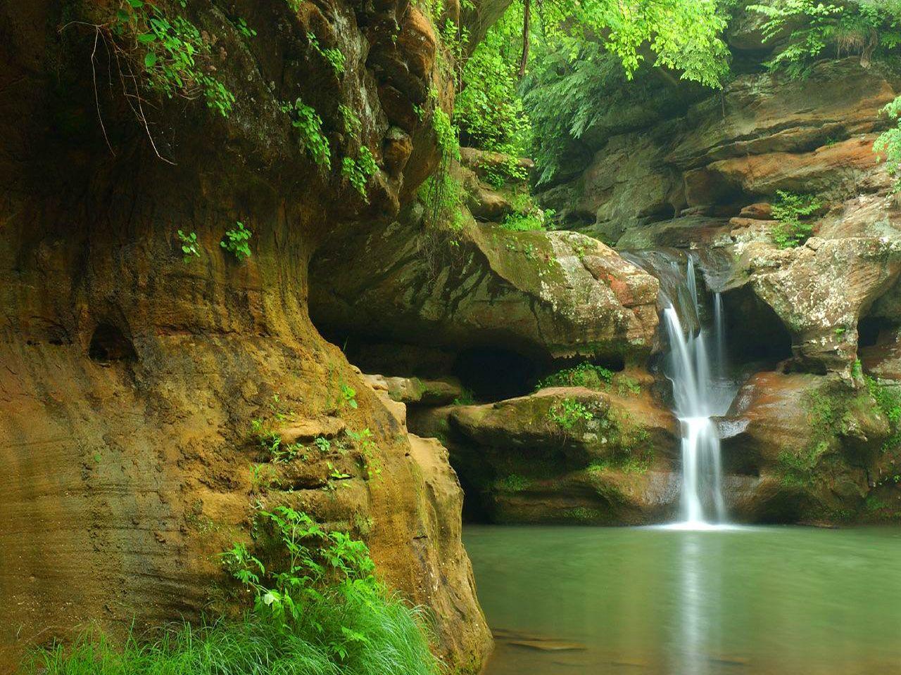 обои Малый водопад фото