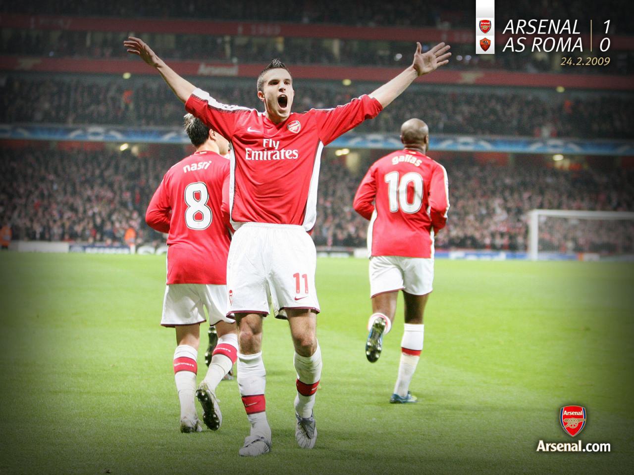 обои Arsenal 1-0 AS Roma фото