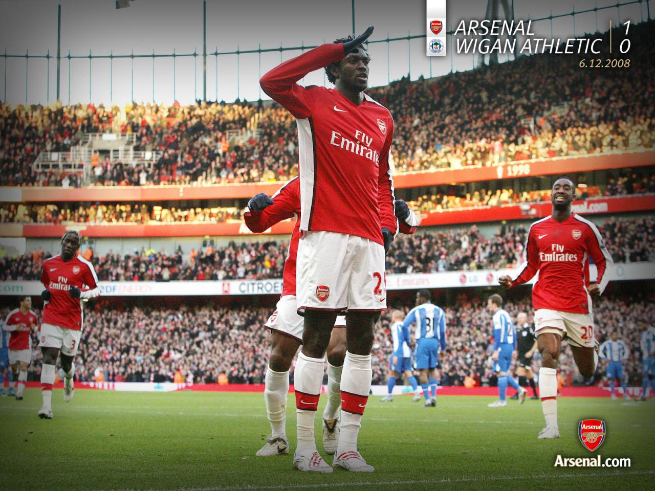 обои Arsenal 1-0 Wigan Athletic фото