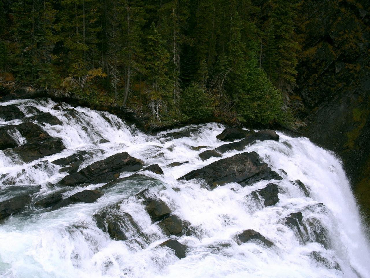 обои Канада, водопад Кинусио фото