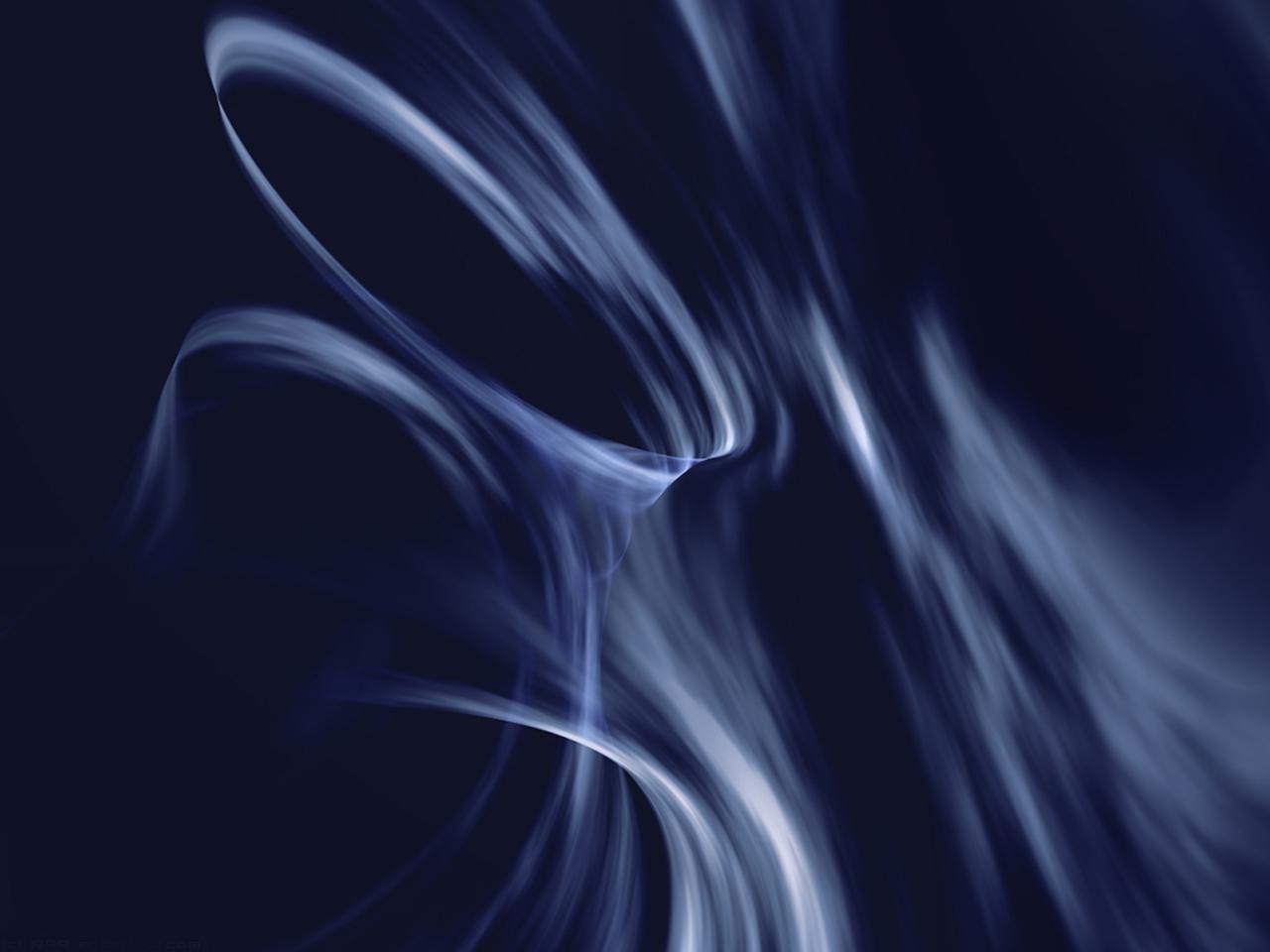 обои Белая материя энергии в синем тумане фото