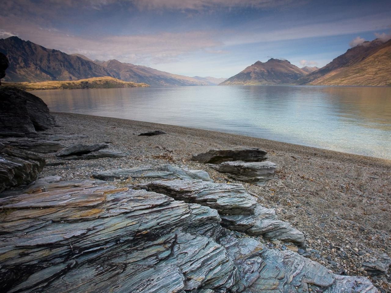 обои Скалы Новая Зеланди фото