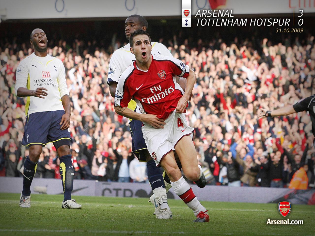 обои Arsenal 3-0 Tottenham Hotspur фото