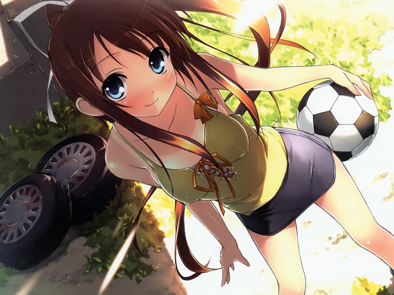 обои Anime Soccer Girl фото