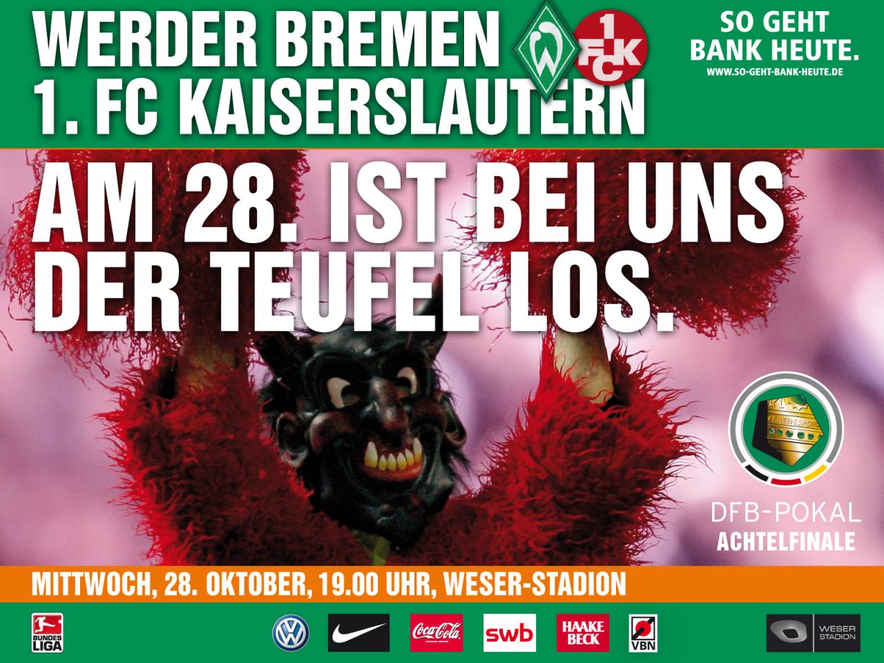 обои Werder Bremen vs FCK фото